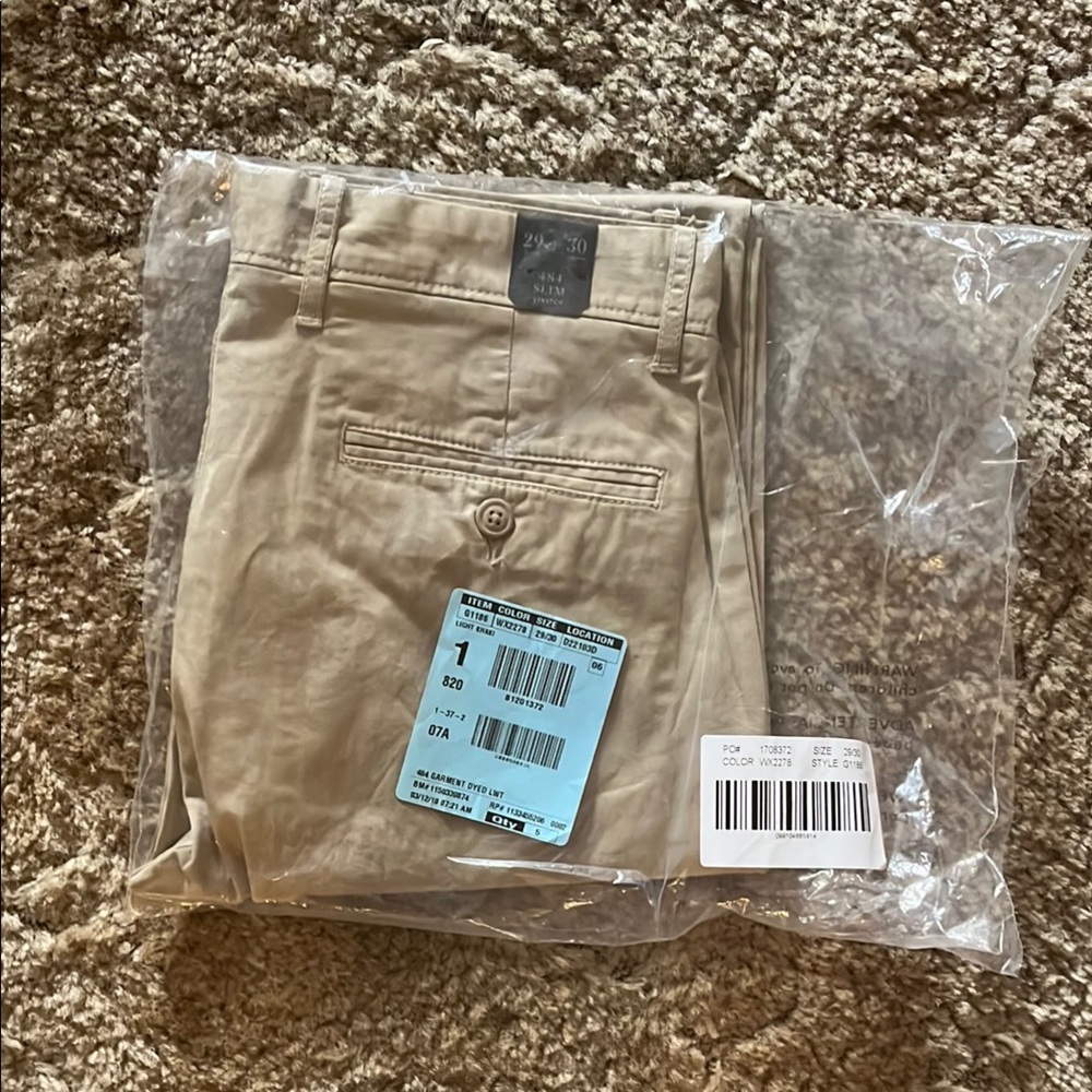 J. Crew Men's Khaki Chinos